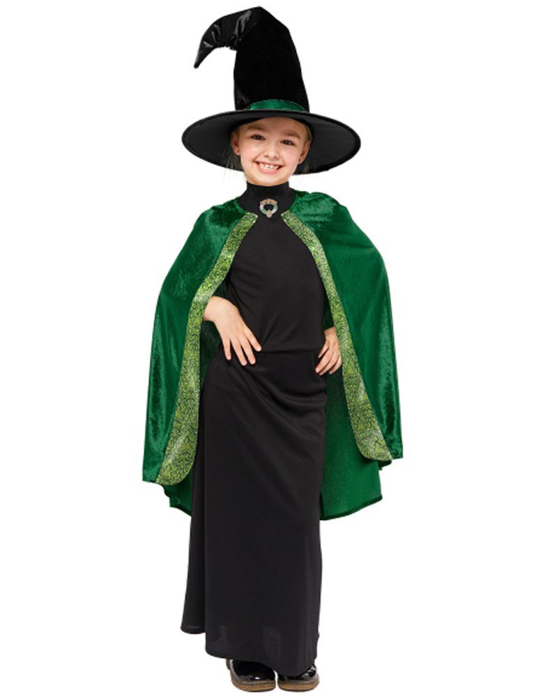 Amscan Hexen-Kostüm »Professor McGonagall Kostüm für Kinder - Grün,  Magierin Zauberin aus Harry Potter«