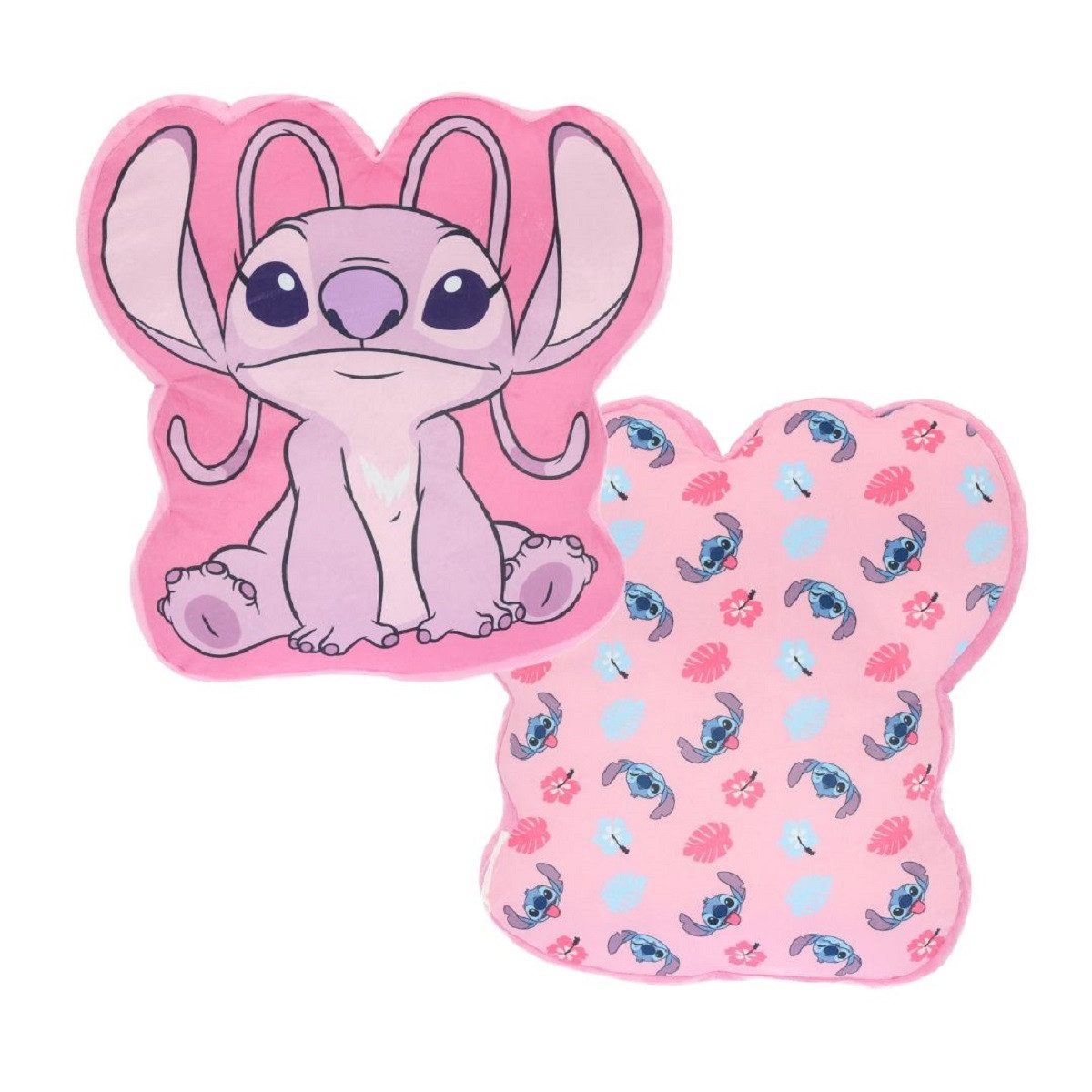 Lilo & Stitch Dekokissen 3D Kissen Angel Design – 40cm Großes Kuschelkissen Dekokissen