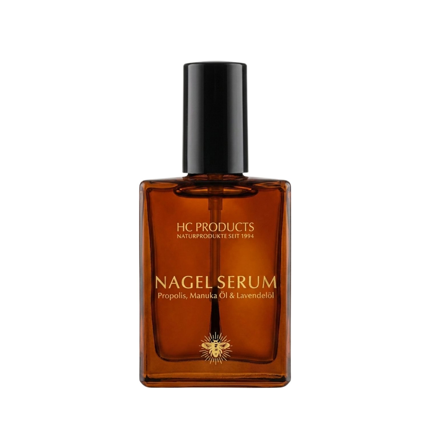 HC PRODUCTS Nagelpflegeserum Propolis Nagelserum mit Manuka, Lavendel & Kamille, Unterstützende Nagelpflege bei rissigen Nägeln & Nagelpilz mit Pinsel