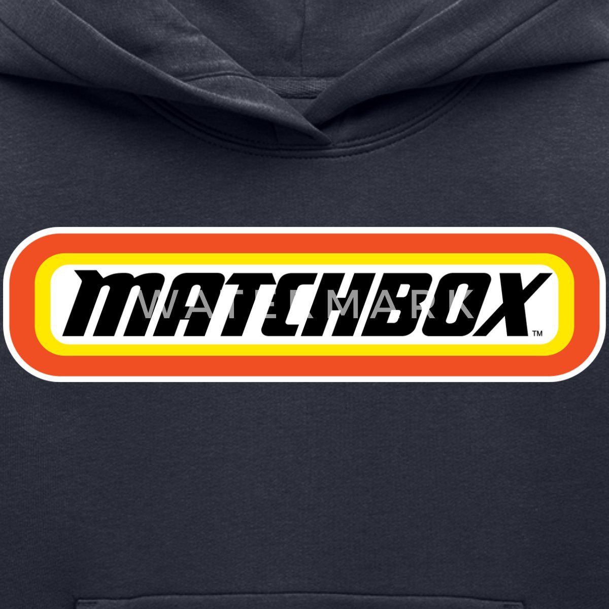 Spreadshirt Hoodie Matchbox™ Offizielles Logo Orange, Gelb & Schwarz Kinder Premium Hoodi (1-tlg)