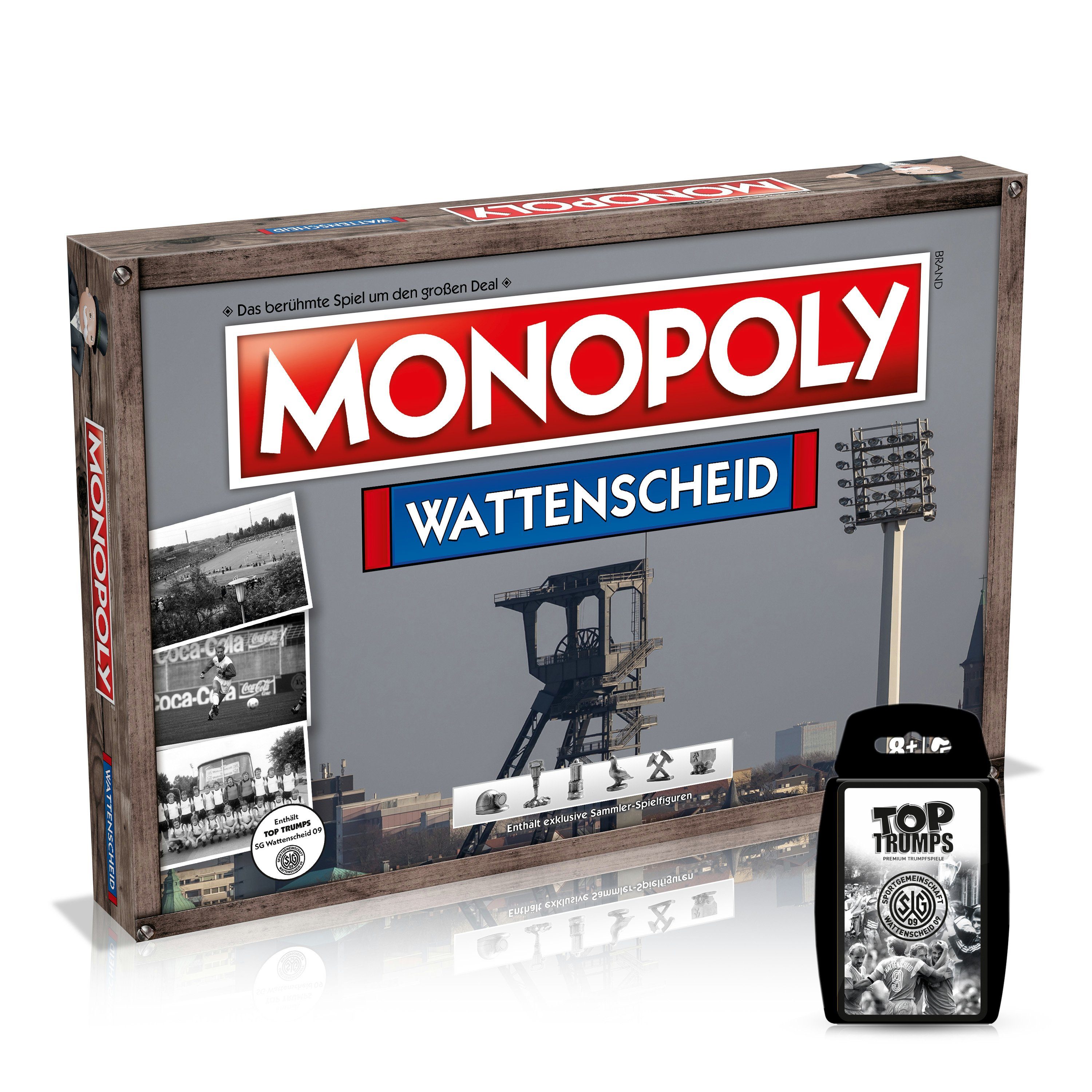 Winning Moves Spiel, Brettspiel Monopoly - Wattenscheid inkl. Top Trumps