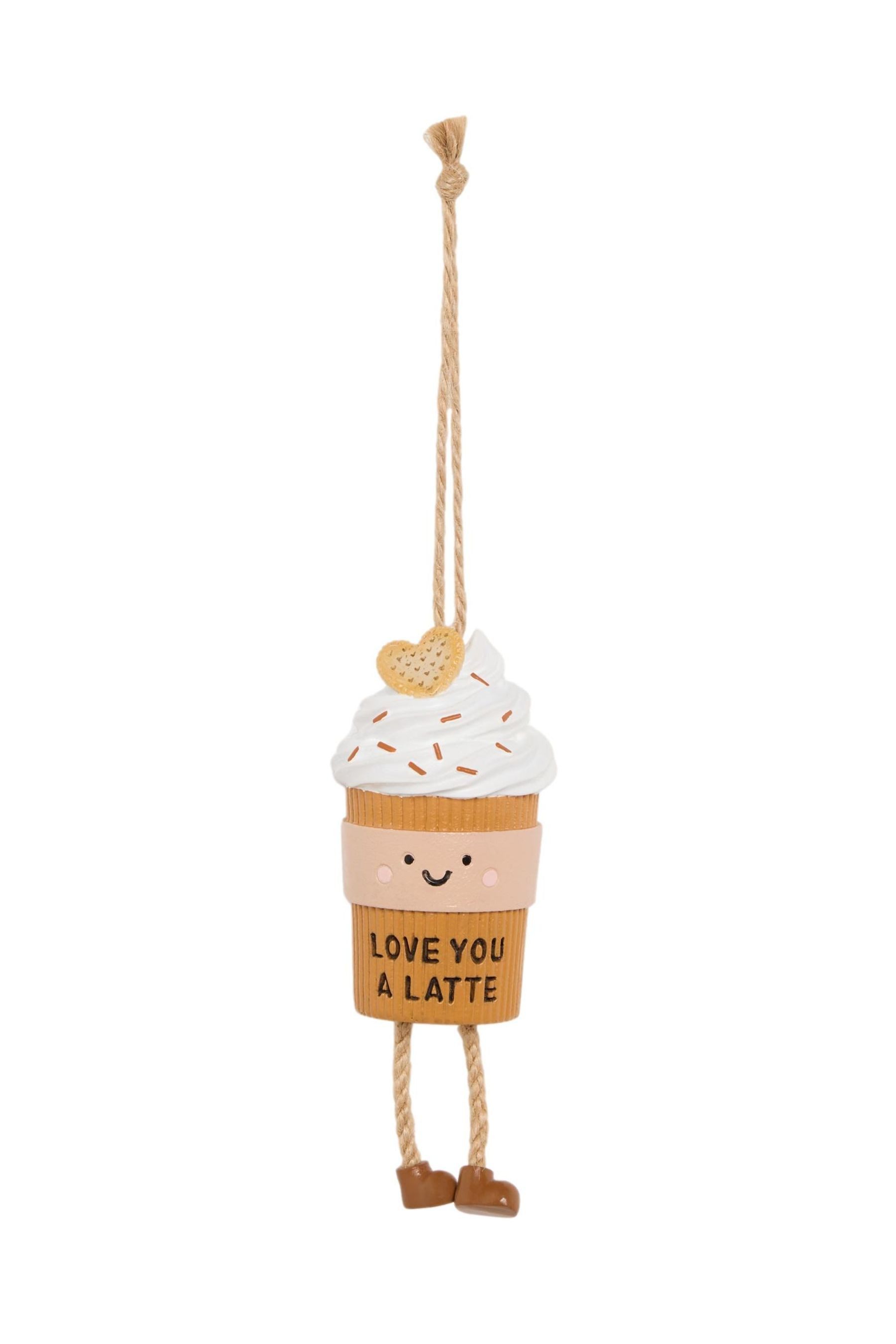 Hängedekoration Hängedeko mit Motiv, Love You A Latte