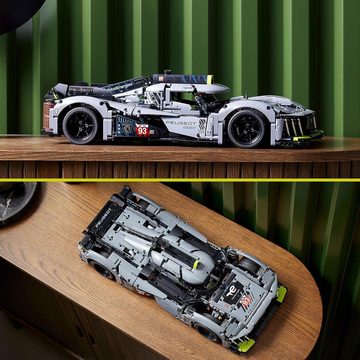 LEGO® Konstruktionsspielsteine Technic Peugeot 9X8 24H Le Mans Hybrid Hypercar, Rennwagen-Modellauto, (Geschenk Weihnachten, Geburtstag, Frauen Männer Kinder reduziert Kran, 1775 St., Baukasten,Erwachsene Kinder Sale, Technik Auto Bagger Kran LKW, ab 18), Bausteine Konstruktionssteine, Bausatz, Spielzeug, Klemmbausteine