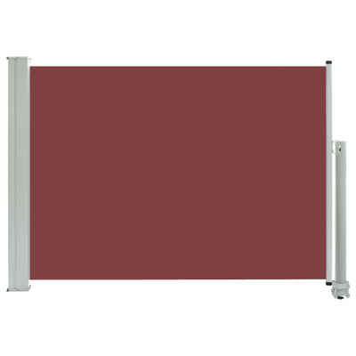 DOTMALL Seitenmarkise Ausziehbare Seitenmarkise 80×300 cm Braun