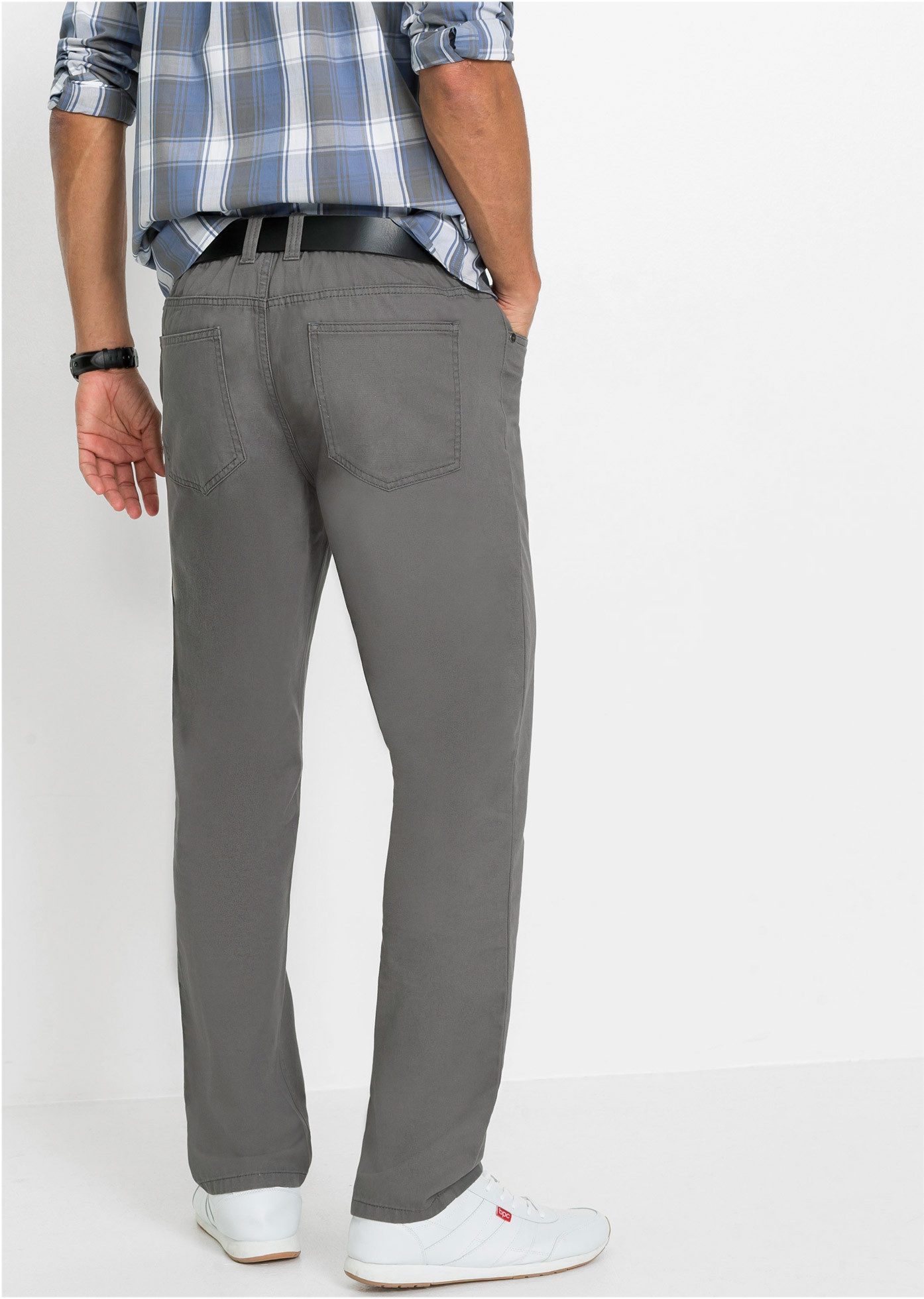 bonprix Schlupfhose (Packung, 2-tlg) aus Baumwolle, Regular Fit, mit Komfortbund, Casual Stil