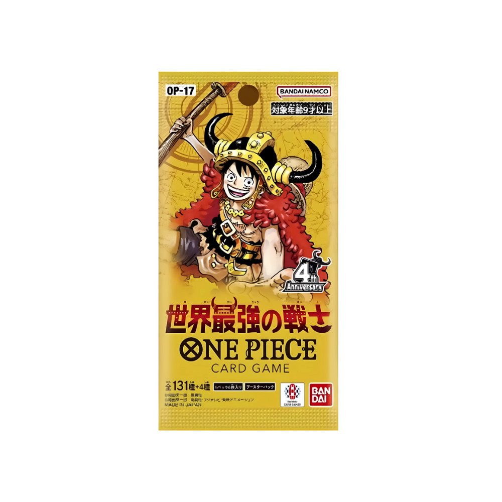 Sammelkarte ONE PIECE OP-17 The World’s Strongest Warriors – 1 Booster Japanisch