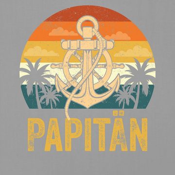 Quattro Formatee Kurzarmshirt Papitän - Papa Vatertag Vater Herren T-Shirt (1-tlg)