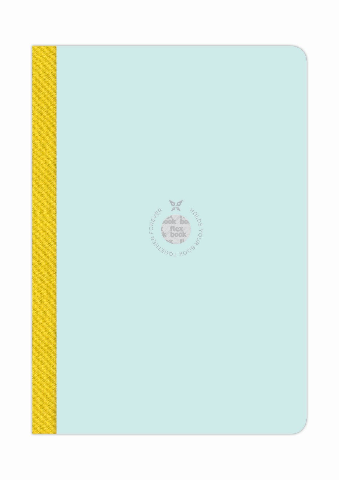 160 17*24cm Hellblau-Grün Notizbuch viele Ökopapiereinband Liniert Smartbook Flexbook Größen/Fa Flexbook Seiten