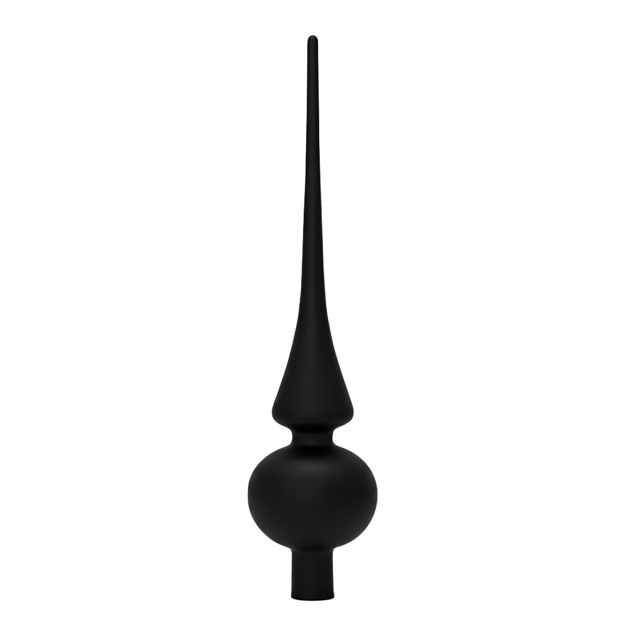 B&S Christbaumspitze Christbaumspitze / Glas / Schwarz Matt / H 26 x Ø 6 cm