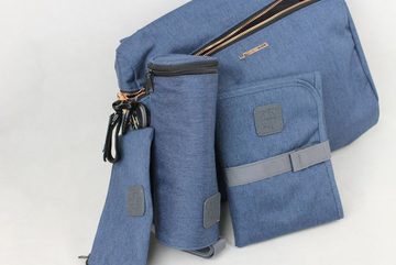 LÄSSIG Wickeltasche Wickeltasche Wickelrucksack Glam Rosie Bag Blau (1101005405)