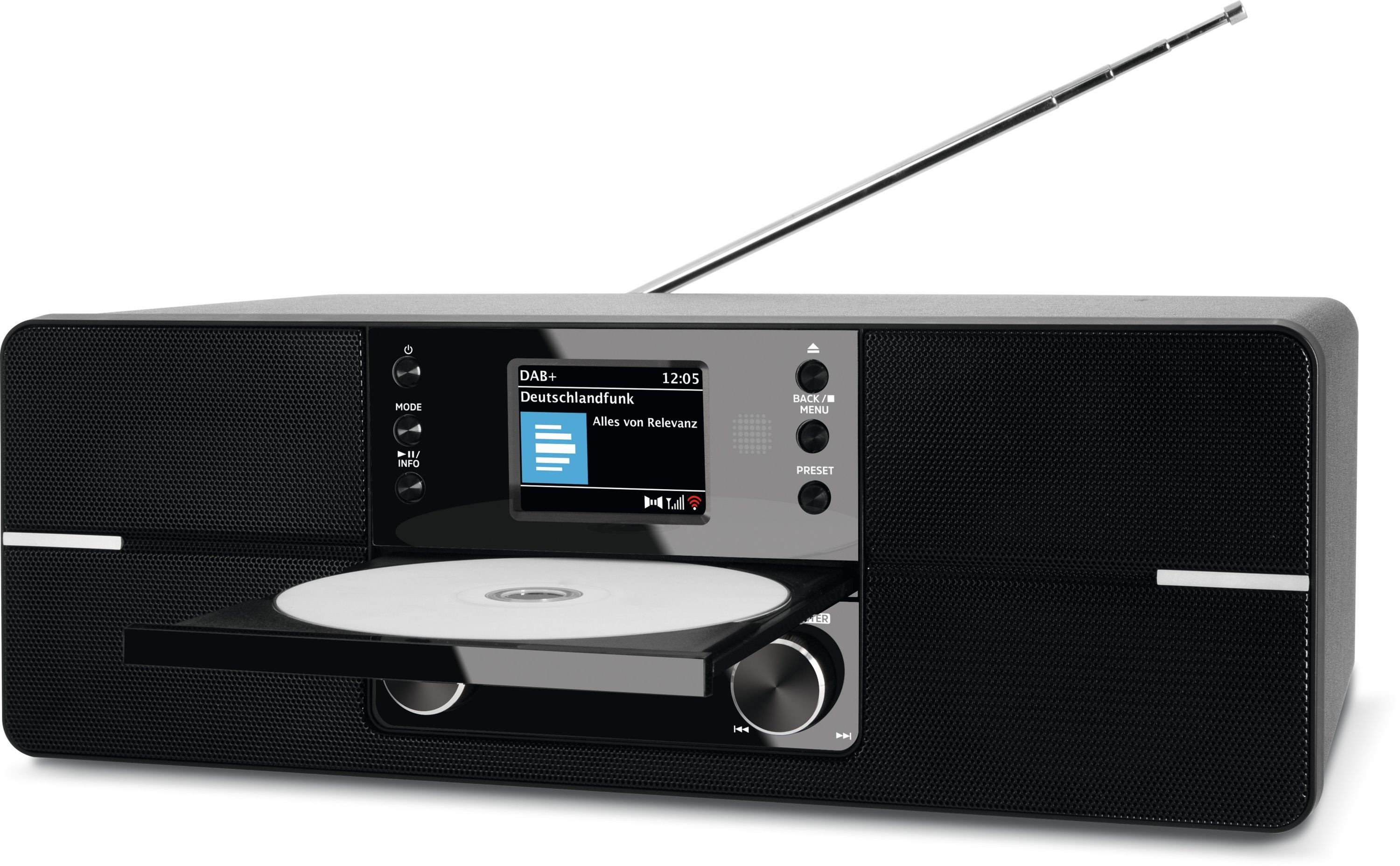 TechniSat DIGITRADIO 371 CD IR Internet-Radio (Digitalradio (DAB), FM-Tuner mit RDS, Internetradio, 10 W, CD-Player, Bluetooth, WLAN-Konnektivität)