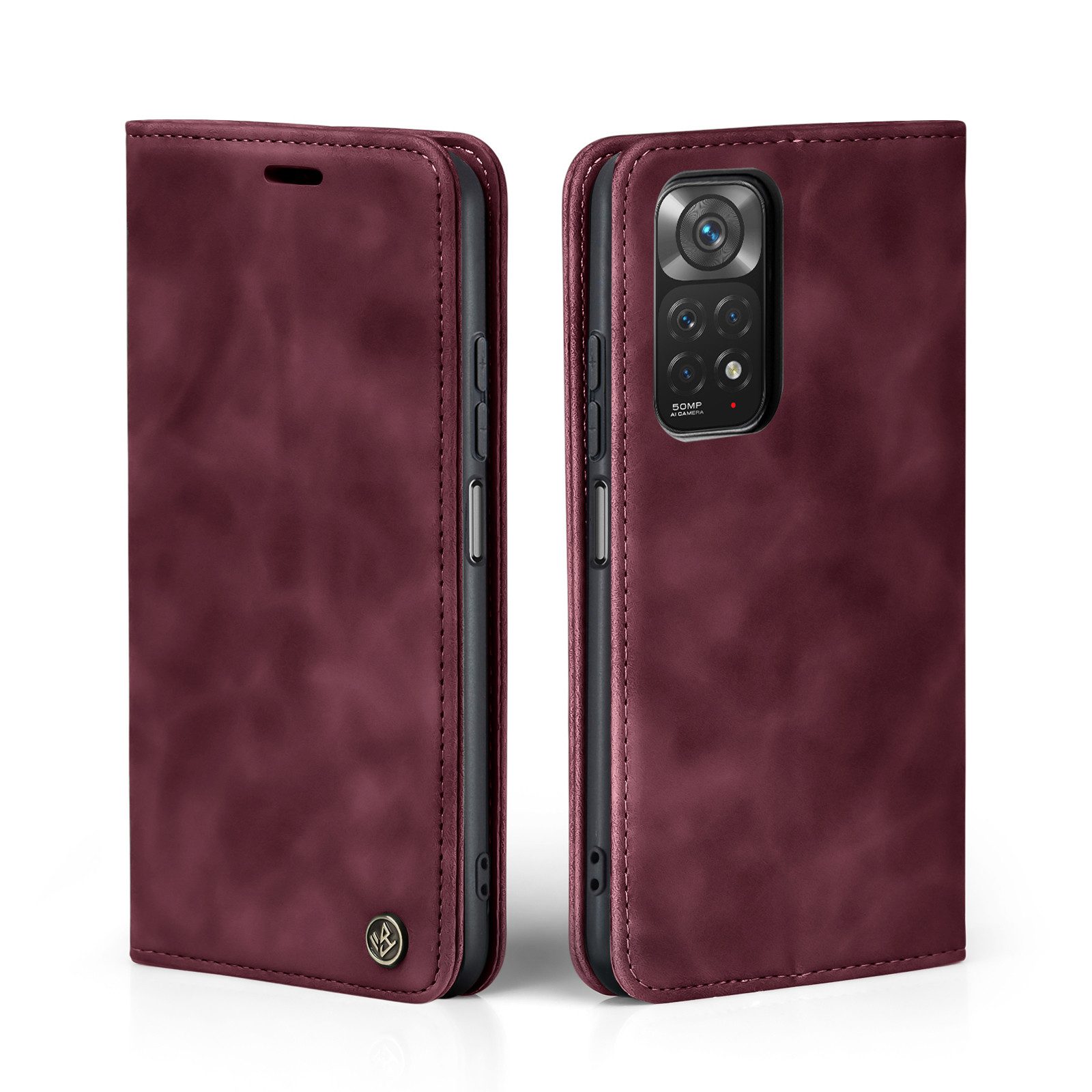Tec-Expert Handyhülle Tasche Hülle für Xiaomi Redmi Note 11 6.43 Zoll, 6.43, Cover Klapphülle Case mit Kartenfach Fliphülle aufstellbar