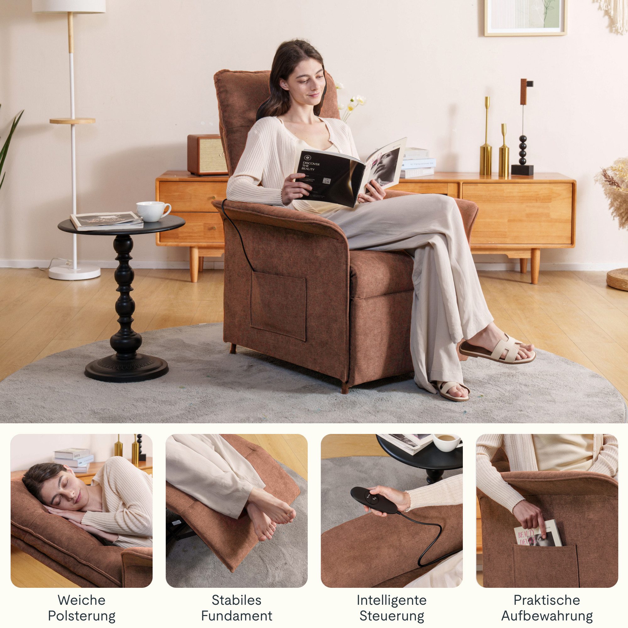 FLEXISPOT Sessel Elektrischer Relaxsessel – Ergonomischer Liegesessel mit R günstig online kaufen
