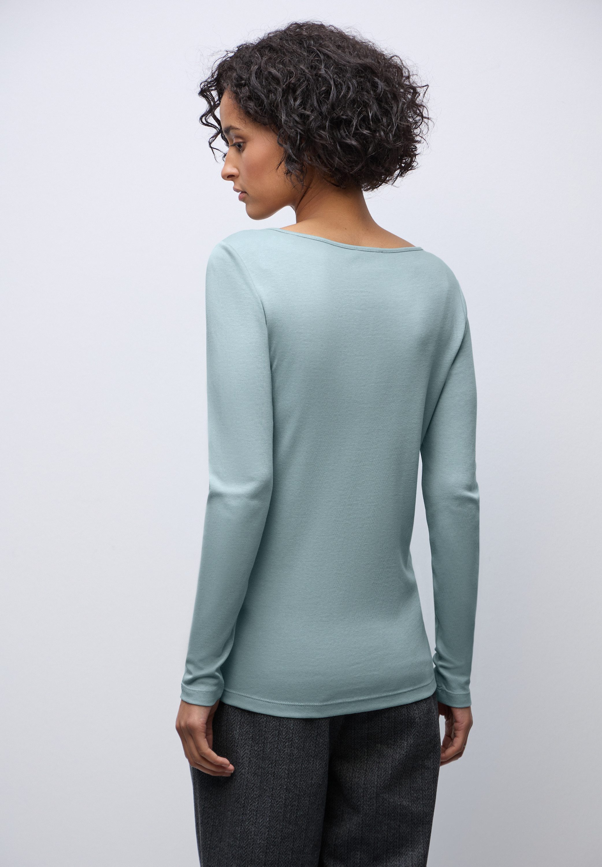 STREET ONE Langarmshirt im soften Baumwoll-Mix günstig online kaufen