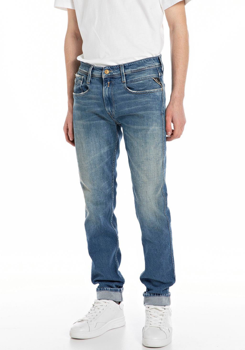 Replay Slim-fit-Jeans ANBASS HYPERFLEX BIO mit Stretch-Anteil günstig online kaufen