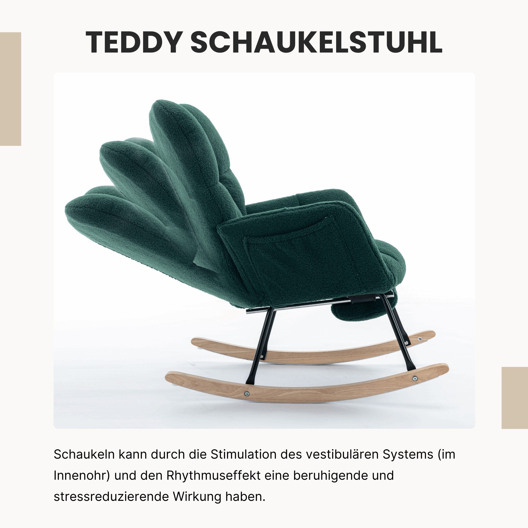 SeedWave Schaukelstuhl Teddy Schaukelsessel Wohnzimmer mit günstig online kaufen