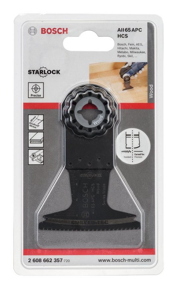 Thumbnail - BOSCH Tauchsägeblatt, HCS AII 65 APC Wood - 40 x 65 mm