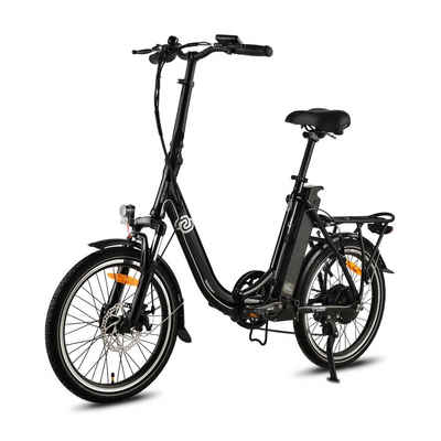 VECOCRAFT E-Bike E-Pax 20Zoll, 7 Gang Shimano Schaltwerk, Kettenschaltung, Heckmotor, 468,00 Wh Akku