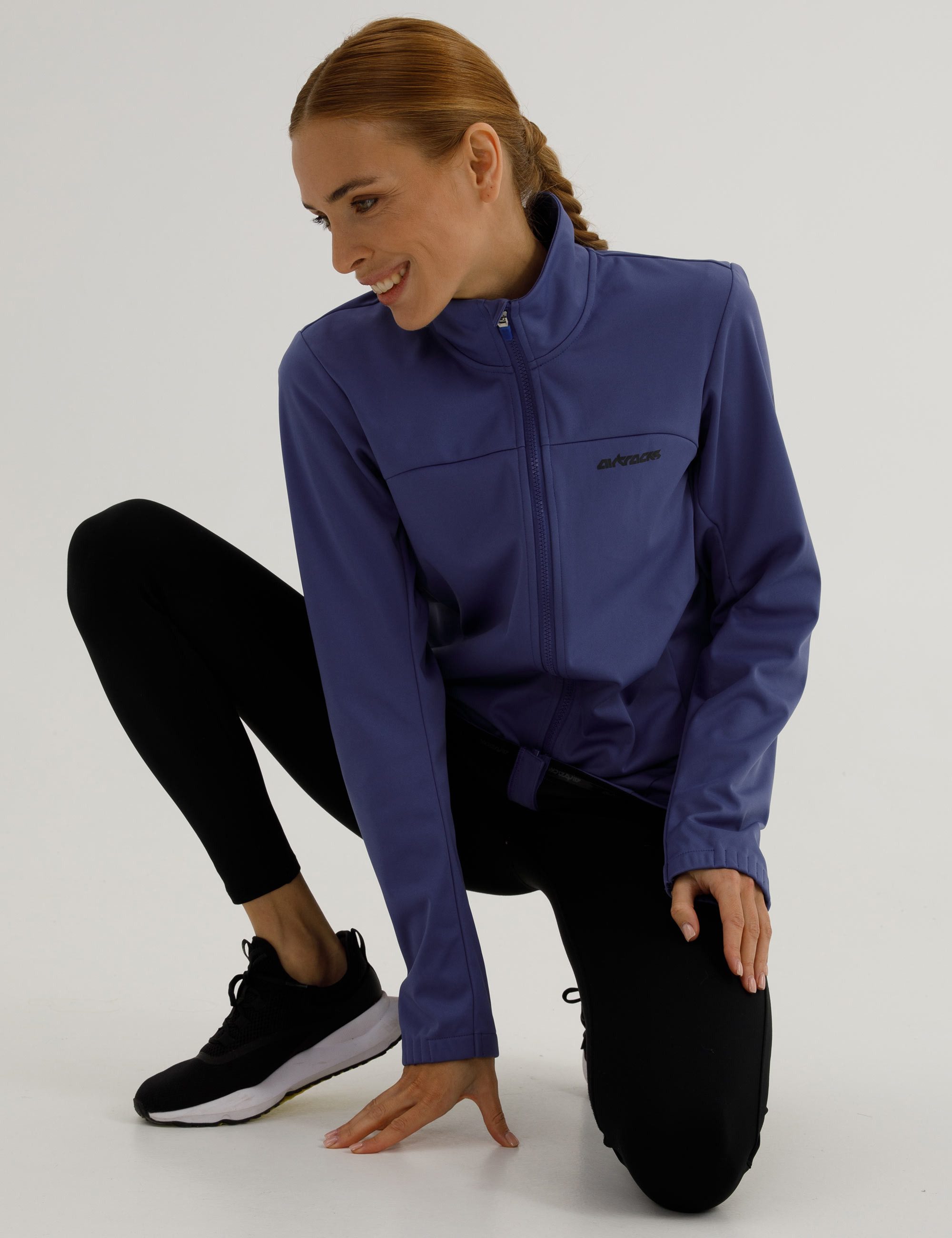 Airtracks Fahrradjacke Damen Winter Thermo Softshell Fahrradjacke Advance Line (für die kalte Jahreszeit Herbst-Winter » XS S M L Xl XXL XXXL «) Softshell - Wind und Wasserdicht, Funktions Jacke