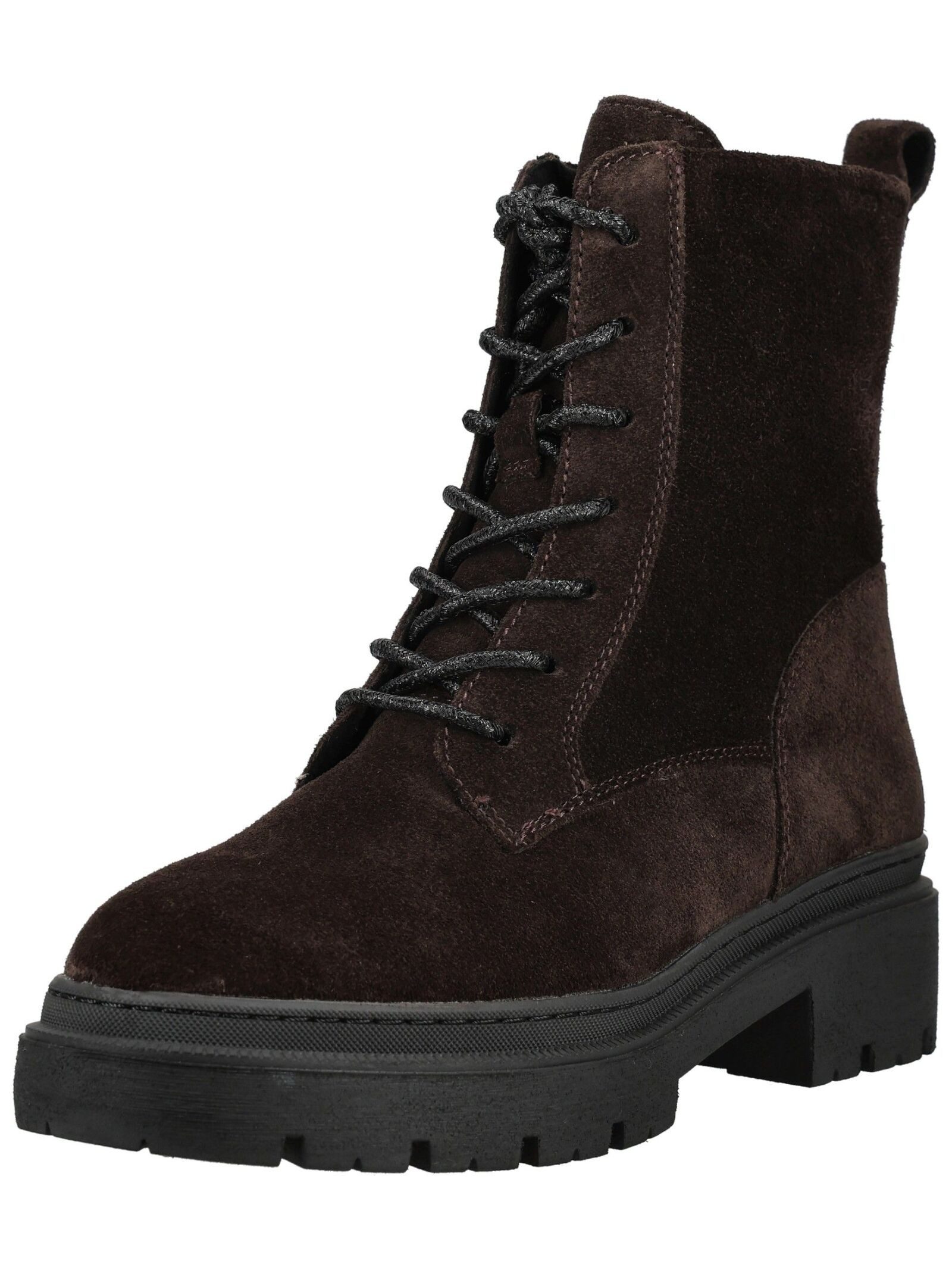 MARCO TOZZI Stiefelette Veloursleder . Schnürstiefelette