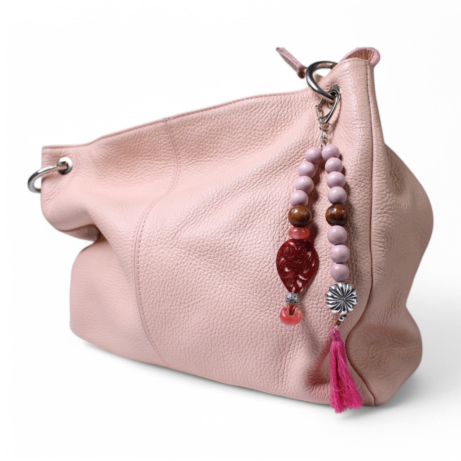 FRONHOFER Taschenanhänger 19339 Material: Holz-, Metall- und Keramikperlen; Boho Stil