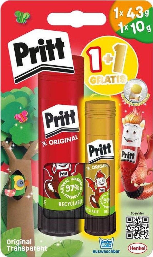 PRITT Klebestift Pritt Klebestift 2+1 43g BTS 2025 Tierisch wild retail
