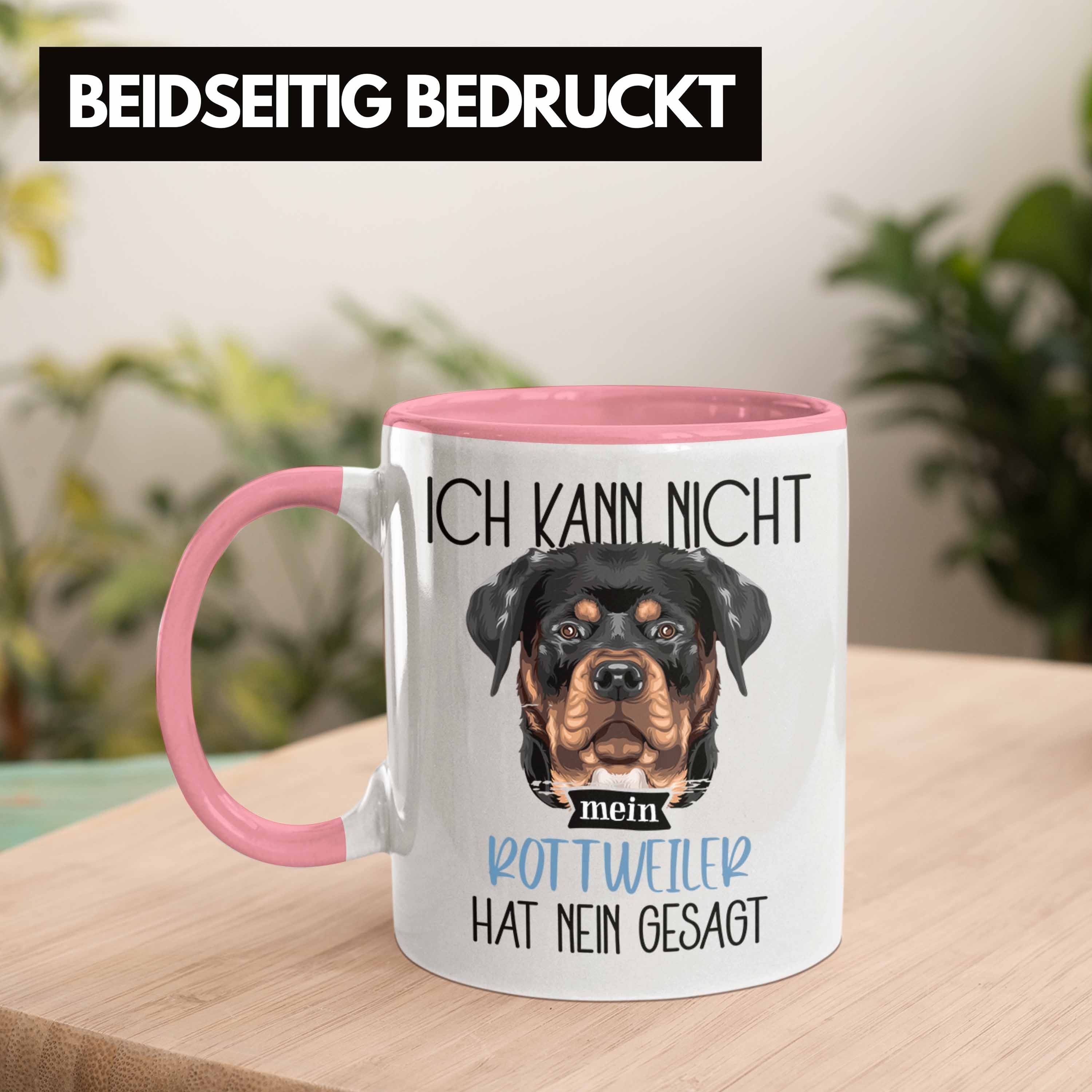 Trendation Geschenkidee Ka Rosa Spruch Ich Lustiger Geschenk Besitzer Tasse Tasse Rottweiler