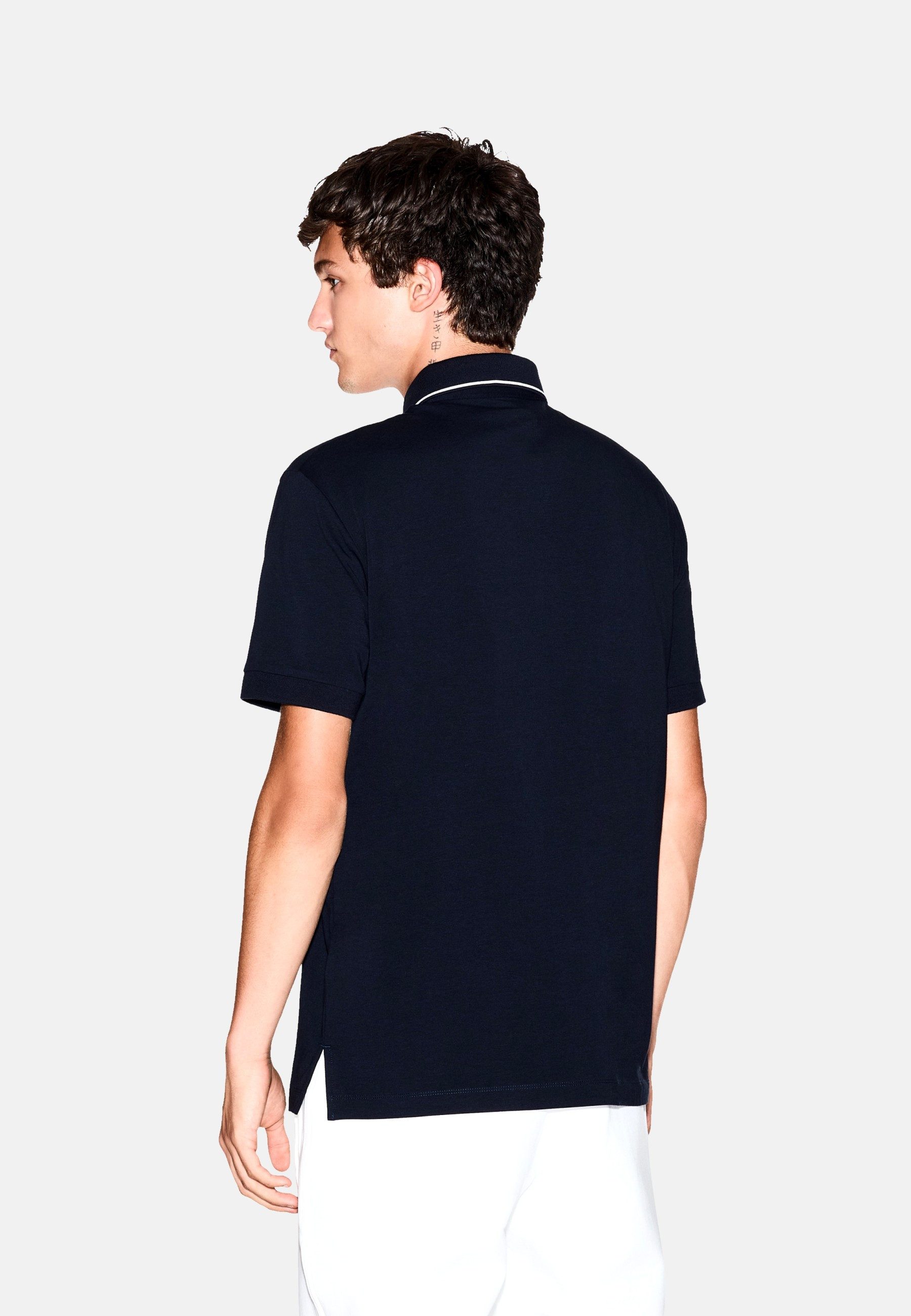 AIX ARMANI EXCHANGE Poloshirt Poloshirt Kurzarmshirt mit Polokragen (1-tlg., 1)