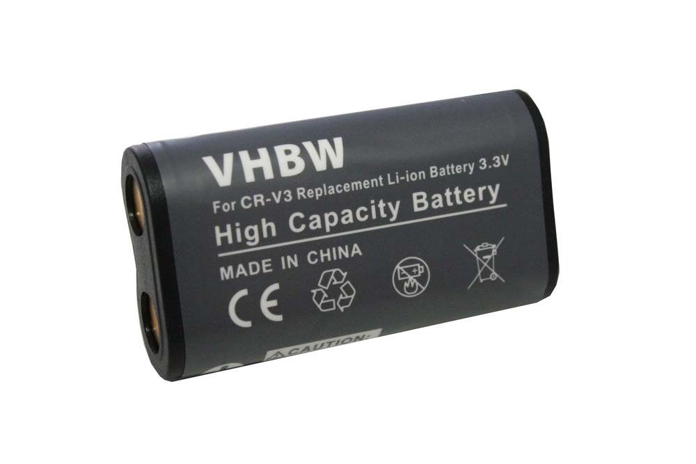 vhbw Ersatz für RV3, RCR-V3, LB01, LB-01, CR-V3P, CR-V3 für Kamera-Akku Li-Ion 1000 mAh (3,6 V)