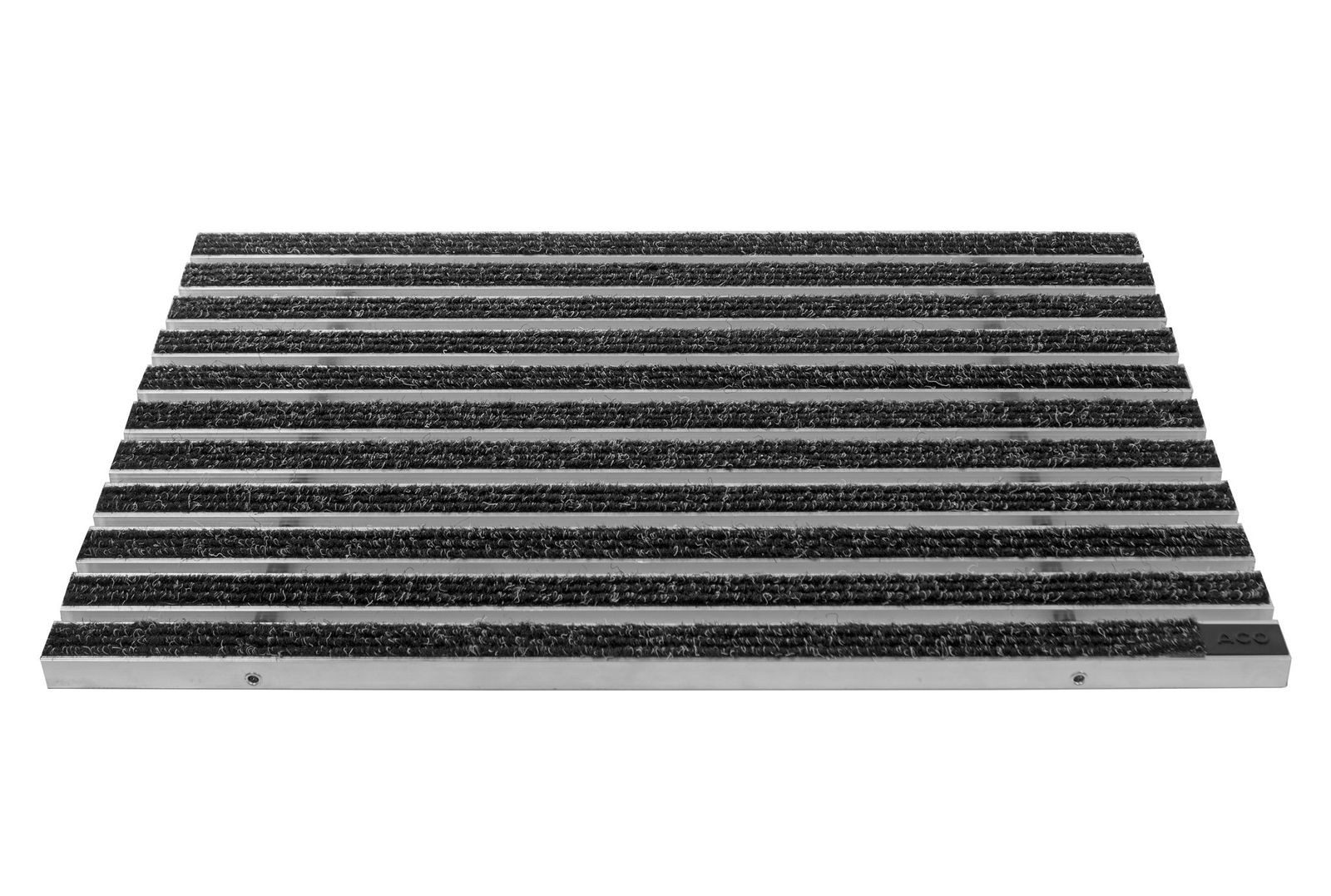 ACO Severin Ahlmann GmbH & Co. KG Fußmatte Eingangsmatte Vario, Rips Anthrazit, rechteckig, Höhe: 22 mm, Größe: 750x500 mm, für Innen- und überdachten Außenbereich