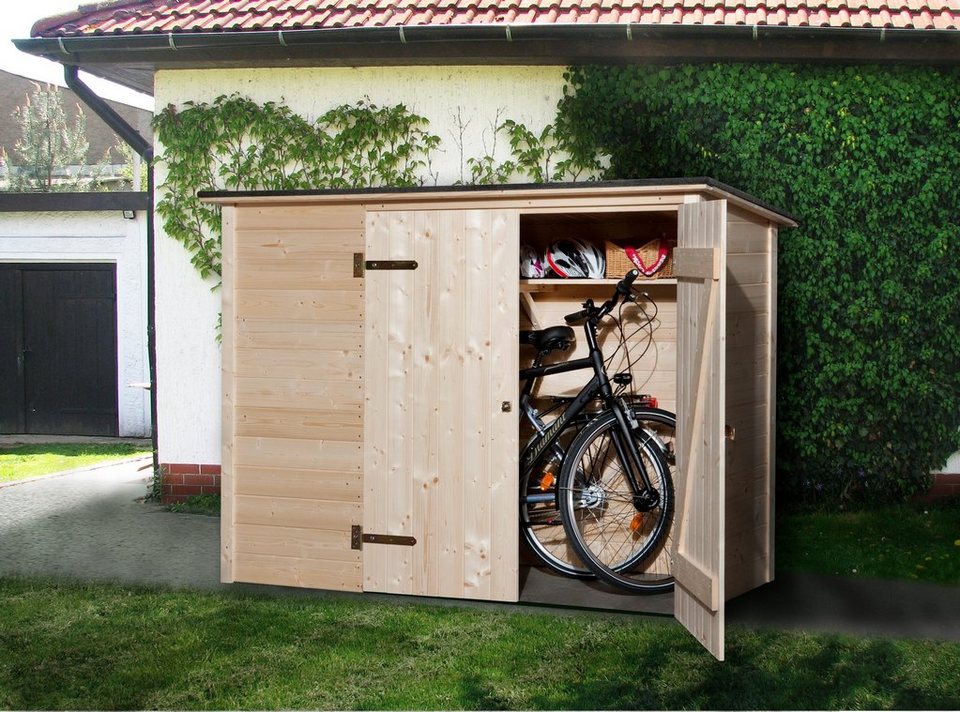 weka Fahrradbox, Mülltonnenbox, BxTxH 205x84x151 cm