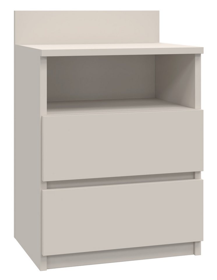 MAGOWA Nachttisch M1 MODERNER NACHTTISCH / SCHRANK MIT 2 SCHUBLADEN (1 Tisch), 59 cm Höhe - 40 cm Breite - 32 cm Tiefe