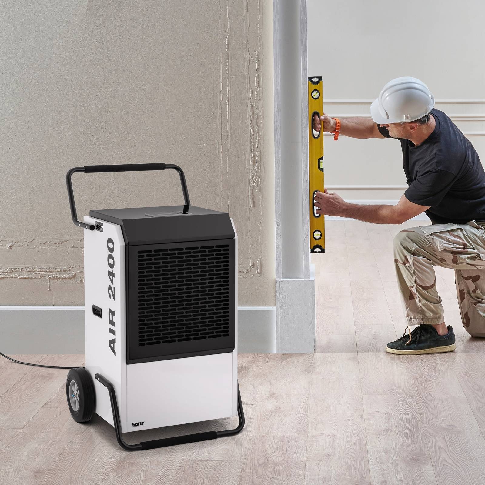 MSW Bautrockner 158 l/24h Luftentfeuchter Raumtrockner 260 m² Raumentfeuchter, Entfeuchtung 158 l/Tag