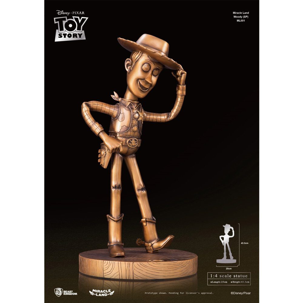Beast Kingdom Toys Merchandise-Figur Miracle Land Woody (Special Edition) - Toy Story 3