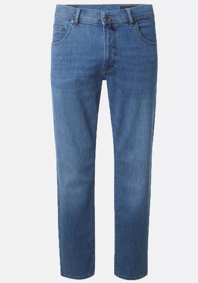 Pierre Cardin 5-Pocket-Jeans DIJON - bequeme Beinweite, leichte Sommerjeans