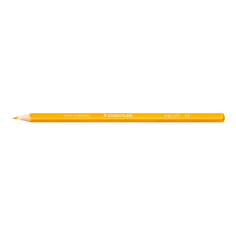 STAEDTLER Bleistift ergo soft® Farbstift goldocker bruchfest Buntstift  175mm 157-16, Lackierung auf Wasserbasis