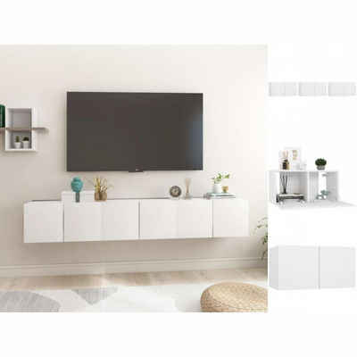 vidaXL TV-Schrank TV-Hängeschränke 3 Stk Weiß 60x30x30 cm
