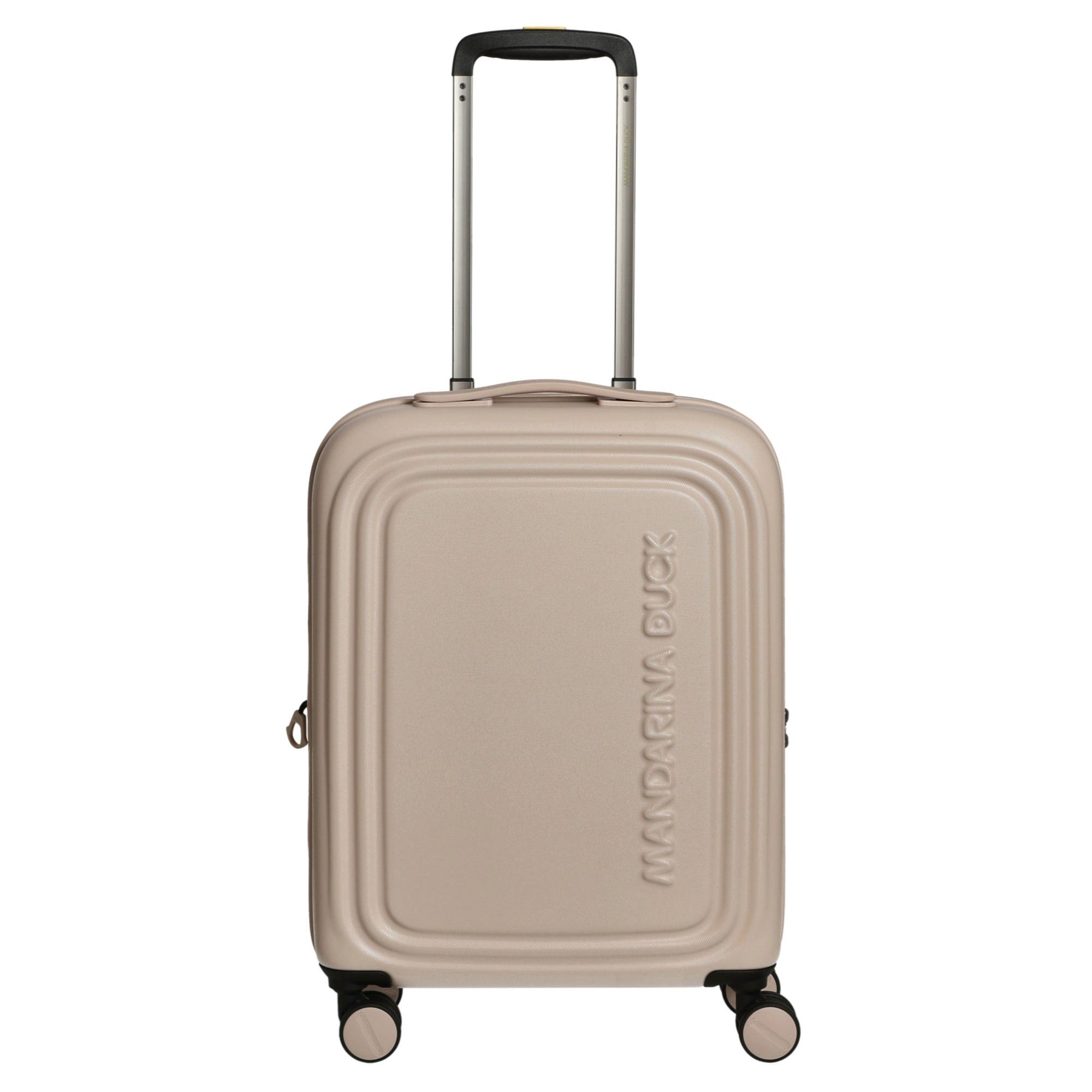 Mandarina Duck Handgepäck-Trolley Logoduck+ - 4-Rollen-Kabinentrolley 52 cm erw. (white mocha), 4 Rollen Rollen