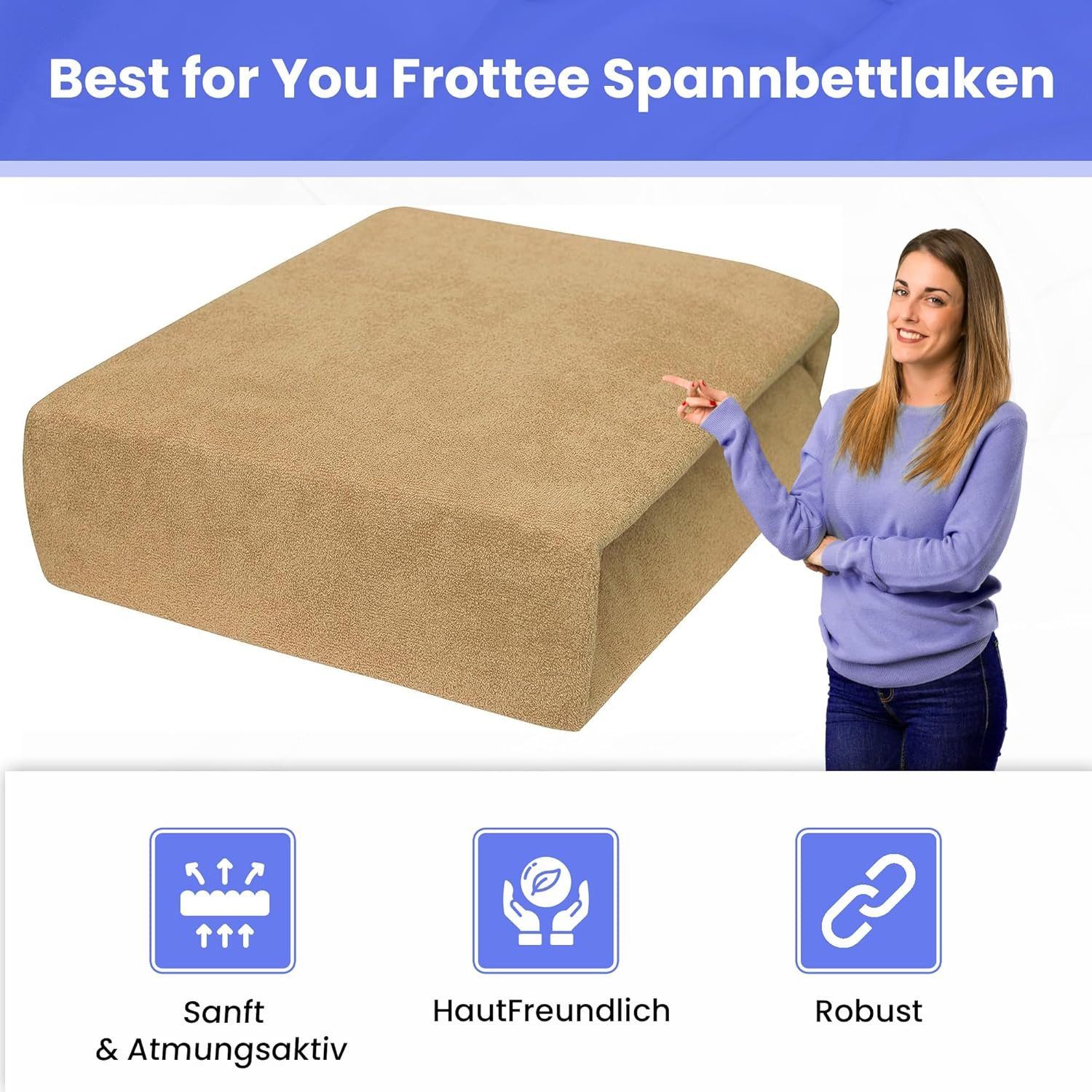 Best for You Spannbettlaken Frottee-Spannbettlaken aus günstig online kaufen