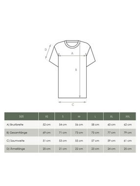 FUXBAU T-Shirt Gestreiftes Männer T-Shirt Milos - cremeweiß salbei 100% Biobaumwolle, Made in Portugal, GOTS