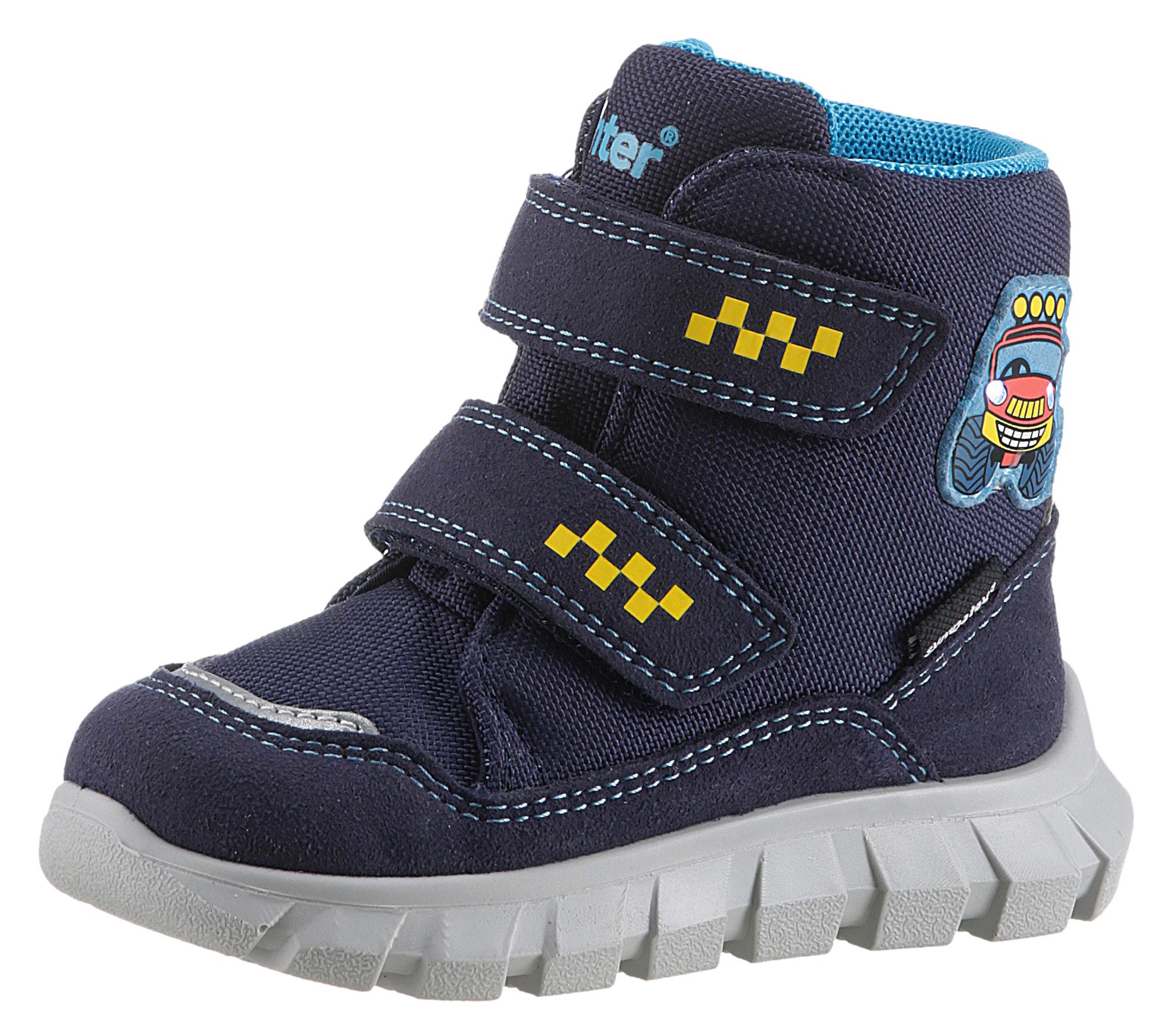 Richter Snow Mini, WMS: Mittel Winterboots, Snowboots, Klettstiefel mit wasserdichter Sympatex-Membrane