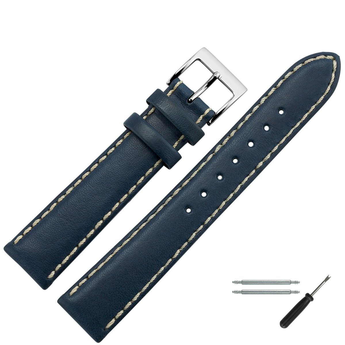 MARBURGER Uhrenarmband 20mm Leder günstig online kaufen