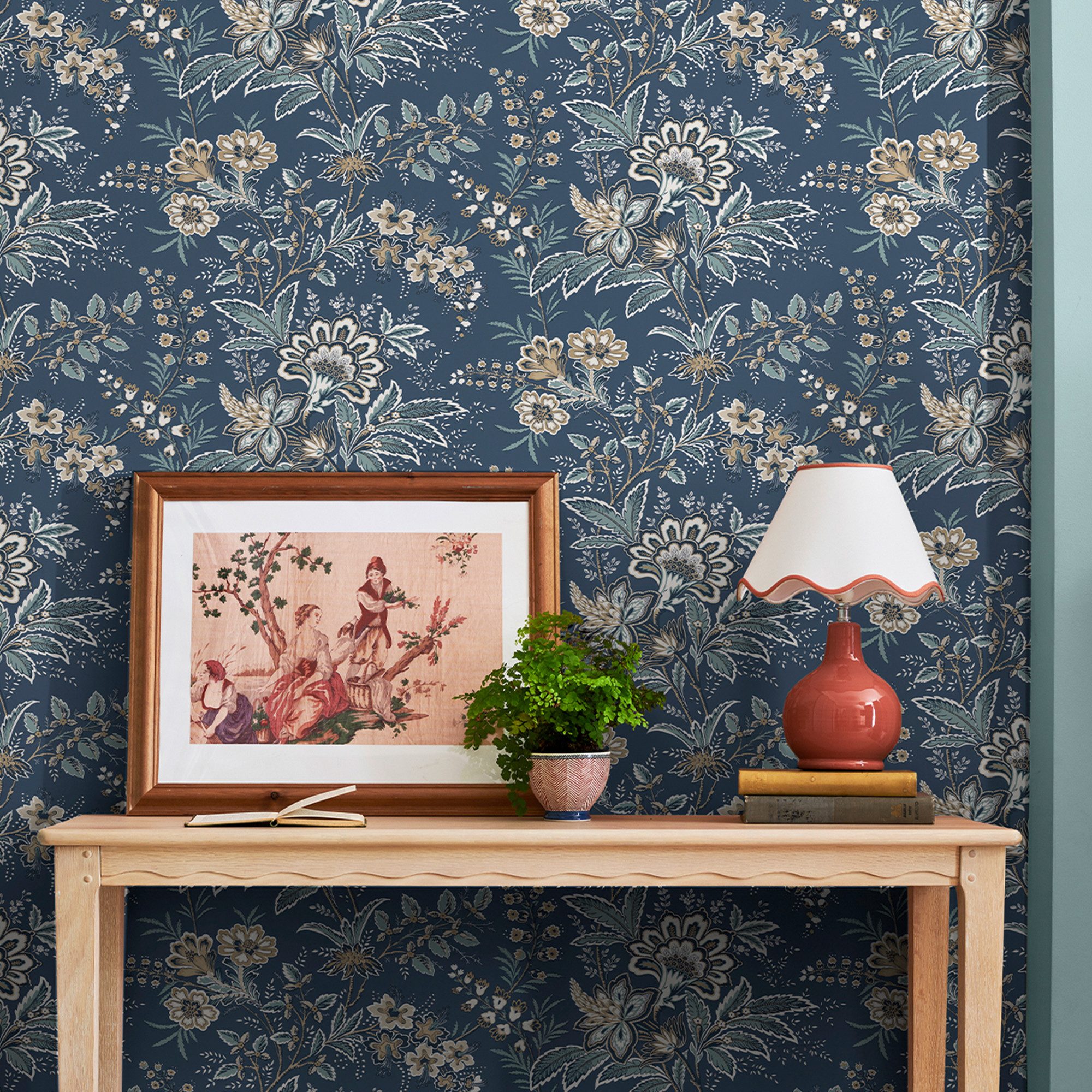 LAURA ASHLEY Vliestapete MARLBROOK, glatt, floral, günstig online kaufen
