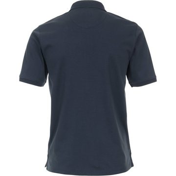 CASAMODA Poloshirt Große Größen Herren Zipper-Poloshirt dunkelblau uni CasaModa