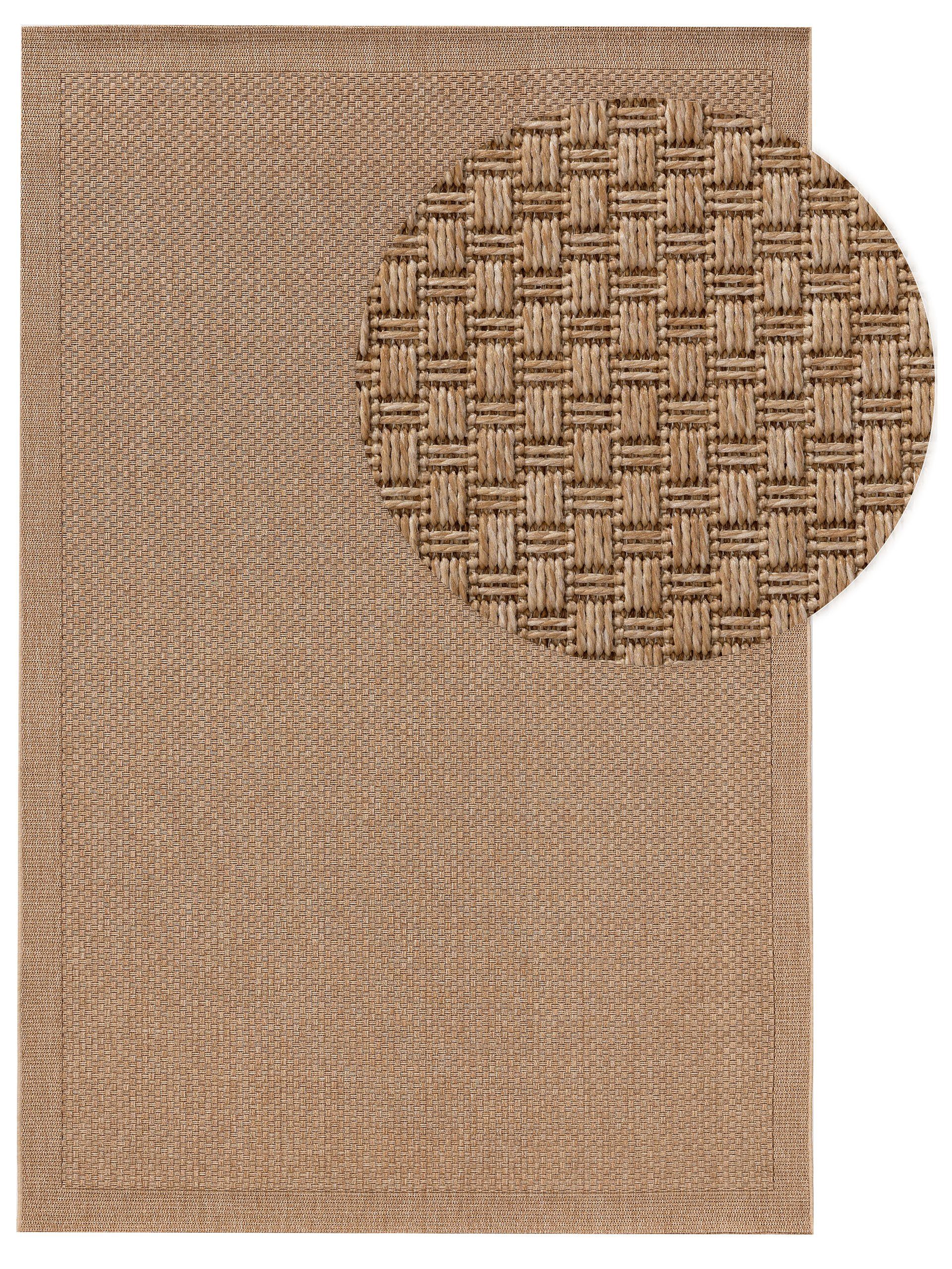 Outdoorteppich Naoto, benuta, rechteckig, Höhe: 6 mm, Kunstfaser,  Berber, Ethno-Style, Wohnzimmer beige