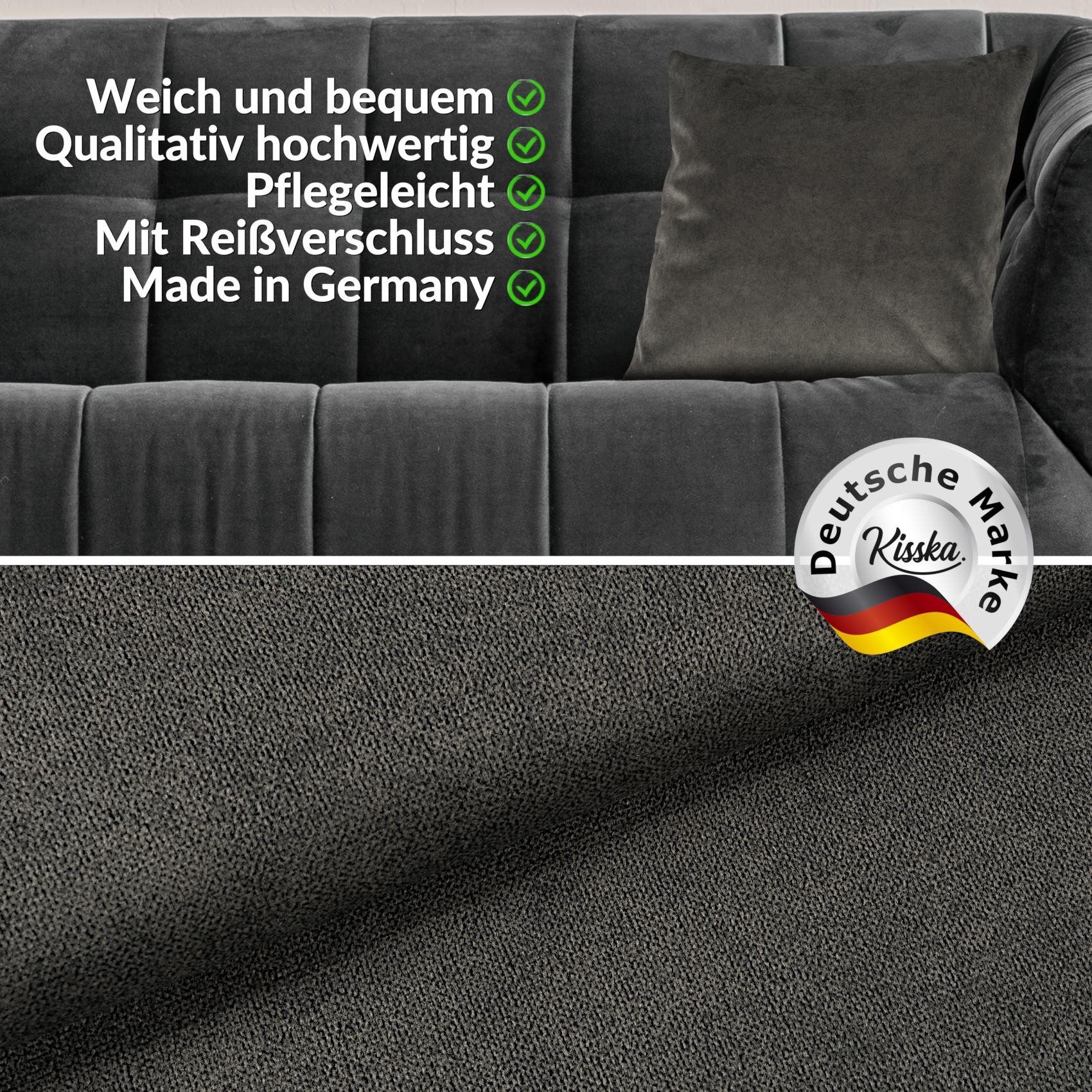 Kisska Dekokissen Kissenhülle MAGIC atmungsaktiv Velour Zierkissen Ambiente günstig online kaufen