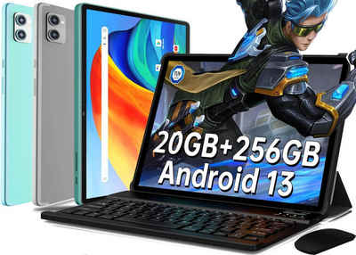 XUEMI (TF 1 TB), 2-in-1 Tablet Mit Tastatur Maus Octa-Core 2,0 GHz Tablet (10", 256 GB, Android 13, Mit 2,4G+5G WiFi, 1280 x 800 IPS HD, 7000 mAh, Typ-C/GPS/OTG)