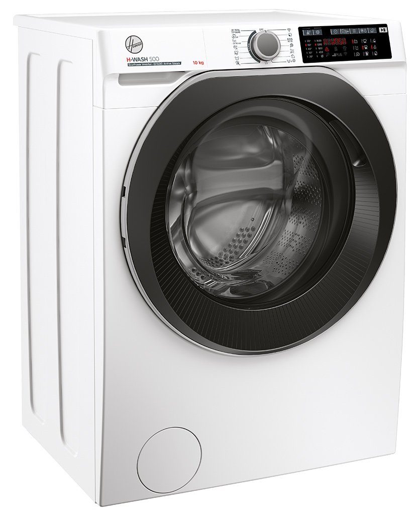 Hoover Waschmaschine H-WASH500 Design HWQ 610AMBS/1-S, 10 kg, 1600 U/min, All in One Programm, Inverter Motor