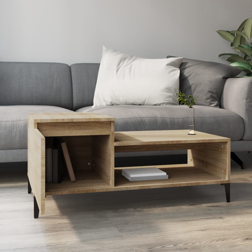vidaXL Couchtisch Couchtisch Sonoma-Eiche 100x50x45 cm günstig online kaufen