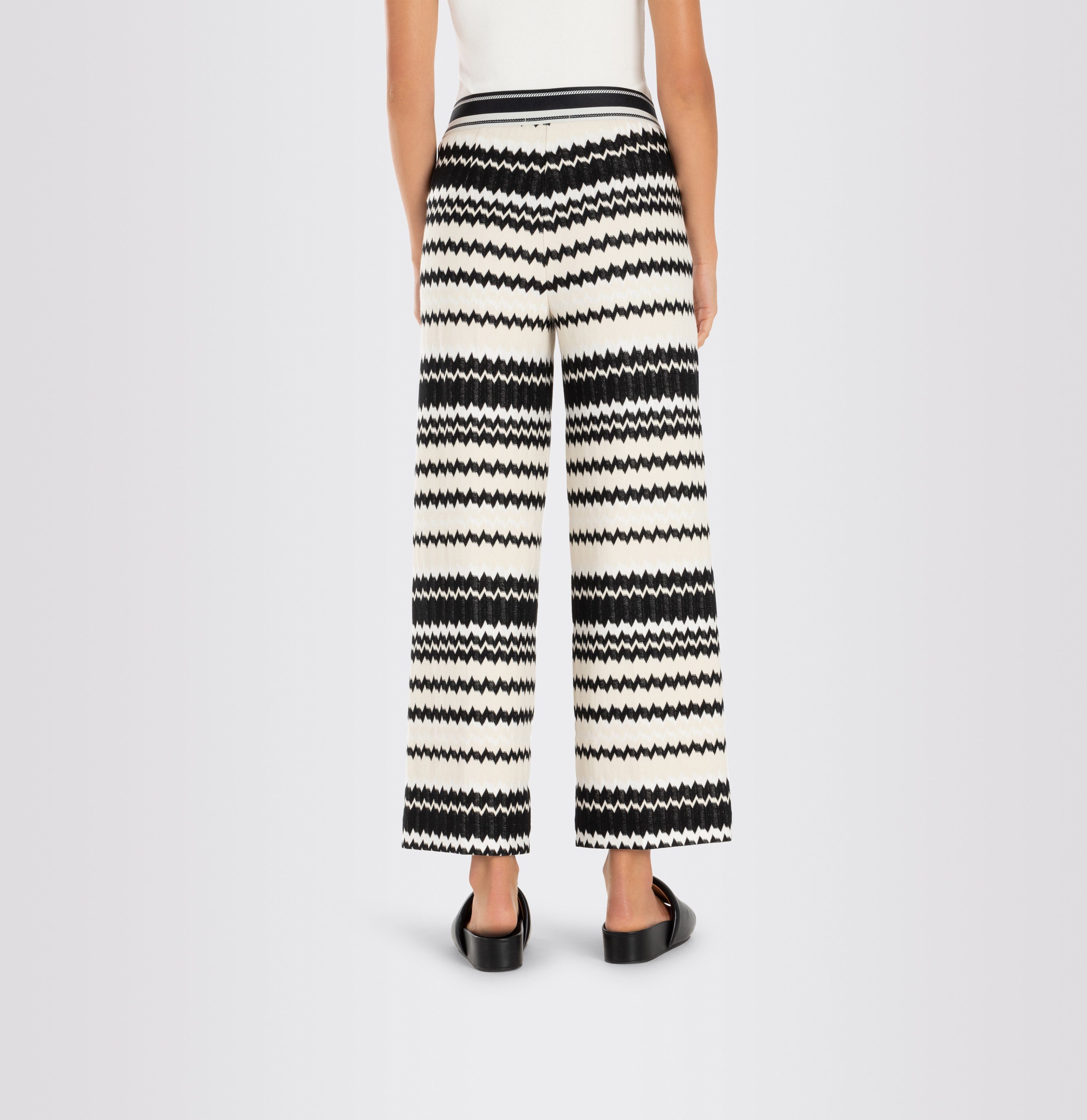 MAC Stoffhose Palazzo Cropped